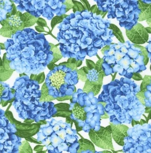 Robert Kaufman - Hydrangeas Bloom Natural - Quilting And Crafting Fabric