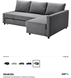 Graue Ikea Couch FRIHETEN