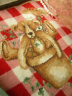 Lovely Teddy Bear Handmade Completed Needlepoint Canvas