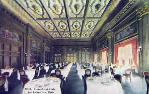 SALT LAKE CITY UT - Hotel Utah Café Postkarte - Bild 1 von 2