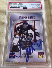 Dominik Hasek signed autographed 1996 Sports Illustrated for Kids card (PSA/DNA)