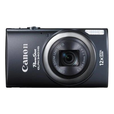 Canon PowerShot ELPH 340 HS/ IXUS 265 12X Zoom Optical Compact Digital Camera - Image 1 of 4