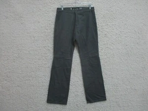 VINTAGE Levis SilverTab Pants 9 Womens Juniors Size Gray Chino Fleece Straight - Picture 1 of 15