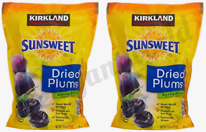 2 Packs Kirkland Signature Sunsweet Dried Plums Pitted Prunes 3.5 lb Each Pack