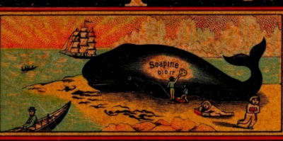 1880s Kendall Mfg. Co. Soapine German & English Beached Whale Sail Boat - Image 1 of 4