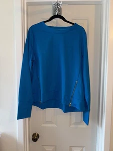 AB by ADDISON BAY Everyday Crewneck BREAKOUT BLUE sz LARGE - Picture 1 of 2