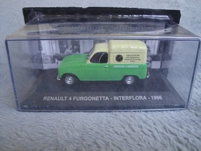 Renault 4 Furgonetta - Interflora - 1966 - 1:43 - IXO - Eaglemoss 55 - Immagine 1 di 4