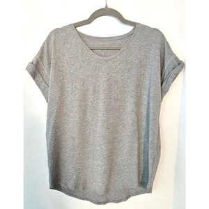 Lululemon Boyfriend T-Shirt U-Ausschnitt | selten eingestellt Damen Large grau Gr. 12 - Bild 1 von 5