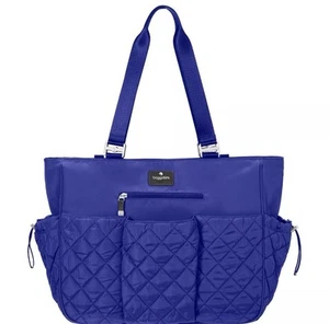 On The Go Baby Tote by Baggallini Royal Blue $125 New! Diaper Bag Lots Of Pocket - Picture 1 of 7