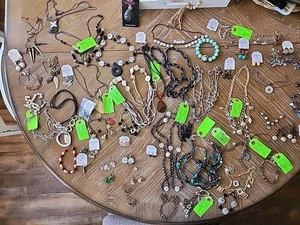 3.10 Pound Vintage To Modern FASHION JEWELRY Lot All Wearable!! READ DESCRIPTION - Picture 1 of 24