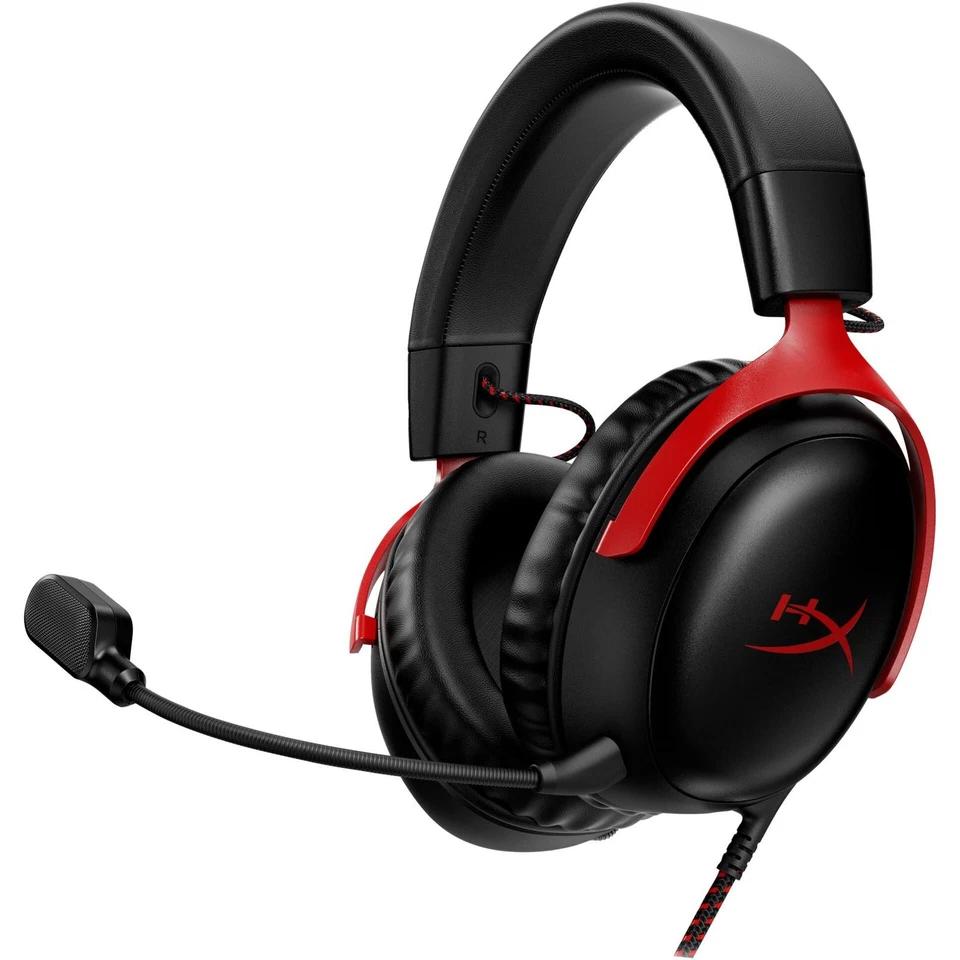 HyperX Cloud III, schwarz/rot Gaming Headset Kopfhörer - Bild 1 von 1