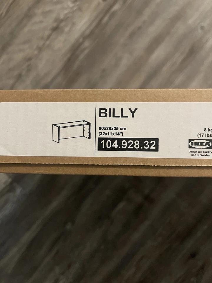 IKEA BILLY Height Extension Unit Dark Brown Oak Effect  32x11x14" 104.928.32 New - Image 1 of 3