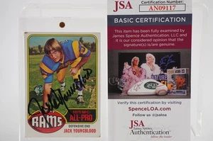 Jack Youngblood No. 85 tarjetas coleccionables de los Rams de Los Ángeles autografiadas con certificado de autenticidad #R535 - Imagen 1 de 2