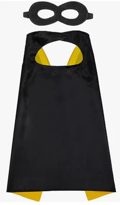 Conjunto de capa y máscara de superhéroe para niños Disfraz Juegos con disfraces Traje de Halloween Foto 1 de 4