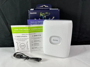 Fujifilm FI023W Instax Mini Link 2 White Portable Bluetooth Smartphone Printer - Picture 1 of 11