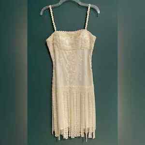 SUE WONG | Vintage Beaded 20s Gatsby Bridal Dress Size 8