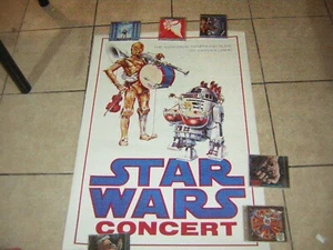 PÓSTER DE STAR WARS JOHN WILLIAMS 1997 EN CONCIERTO VINTAGE HOLANDA C-3PO R2-D2 - Imagen 1 de 8