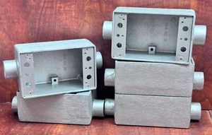 5 x Red Dot AFSC-1, 1/2" Aluminum Device Box FSC 1-Gang Outlet Unilet Condulet - Picture 1 of 3