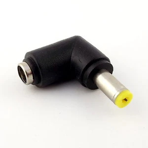 DC Power 5.5mmx 2.1mm Female To 5.5mm x 1.7mm Male Right Angle Adapter Connector - Picture 1 of 5