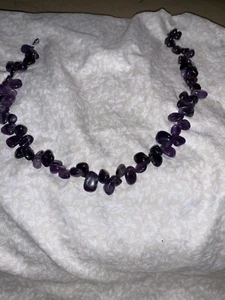 Beautiful Natural Ameytsht Cabchon Necklace - Picture 1 of 2
