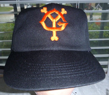 Yomiuri Giants Japanese Baseball Team Vintage Cross Co. Adjustable Hat Cap Sz L
