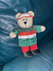 Starbucks 2019 Bearista Bear Boy Holiday 10" Plush Stuffed Animal Ski Snowboard - Picture 1 of 4