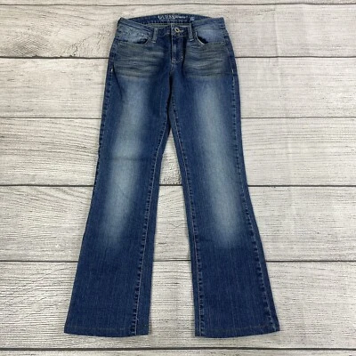 Guess Jeans Low Rise Straight Leg Women Size 27 Regular Blue Denim Pants Stretch - Image 1 of 4