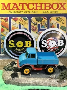 Lesney 1960s Mercedes Benz Unimog No 49 Blue/Red Diecast EX Condition - Picture 1 of 6