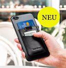 Smartphone Handy Kartenhülle Leder selbstklebend ⭐️ Card Case Holder Ausweisetui