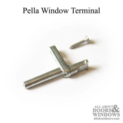 Terminal de ventana Pella y tornillo para ventanas Pella colgadas dobles y colgadas individuales Foto 1 de 3