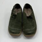 Lower East Side Women's Green Suede Lace Up Round Toe Loafer Shoes Size 7 B
