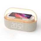 Bluetooth Speaker-FM Radio-15W Wireless Charger-Digital Alarm Clock Night Light
