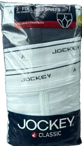 Calzoncillo Jockey Classic 2004 tiro completo talla 44 multicolor 3 pares frente en Y nuevo abierto - Imagen 1 de 5
