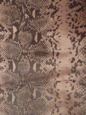 Stoff Stoffrest Baumwolle braun wie Samt Animal 140x140 cm - Bild 1 von 4