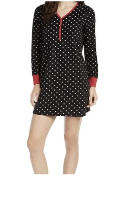 Conjunto de pijama y calcetines Charter Club para mujer estampado de puntos polar mediano nuevo Foto 1 de 4