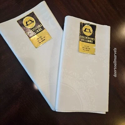 De Colección Suecia Tejido Lino Puro Damasco Sin Cortar Servilletero Paño (9) Bjornlinne Dalsjofors Foto 1 de 4