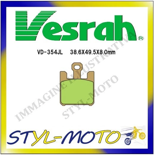 Pastillas de freno sinterizadas Vd-354srjl8 Kawasaki Vn 1600 Vulcan Mean Streak 2006 Foto 1 de 1