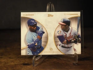 Bo Jackson Deion Sanders 2022 Topps Dynamic Duals Card #20 HOF - Picture 1 of 2