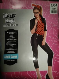 Rockin’ Rebel Halloween Costume! Girl Adult Large - Picture 1 of 2