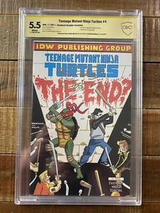 TMNT 4 RI CBCS SS 5.5 Frank Miller Kevin Eastman Signatures Fred Hembeck Homage - Picture 1 of 3