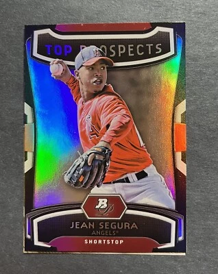 2012 Bowman Platinum Top Prospects Jean Segura #TP-JS Rookie RC - Image 1 of 2