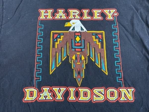 Vintage 1990 Harley Davidson Motorcycles Fullerton CA Black T Shirt XL - Bild 1 von 9