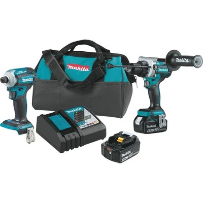 Makita 2pc 18v Lxt Combo Kit XT288T Makita XT288T 088381729192 - Image 1 of 4