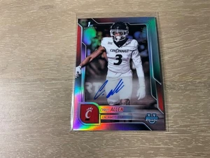 2025 Bowman University Chrome Football Cyrus Allen Refractor Auto /299 SP Cinci - Picture 1 of 2