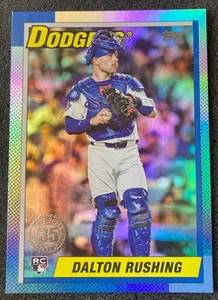 Actualización Topps 2025 #U90-5 Dalton Rushing 1990 35 aniversario. LA Dodgers - Imagen 1 de 2