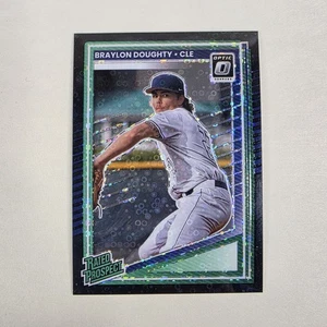 Panini Donruss Braylon Doughty 2025 negro Pandora Optic Rated Prospect RC CASI NUEVO - Imagen 1 de 2