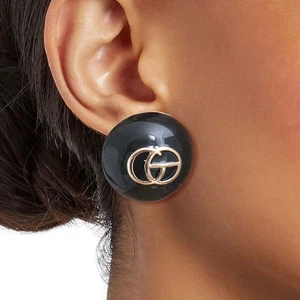 Black and Gold Dome GG Studs - Picture 1 of 4