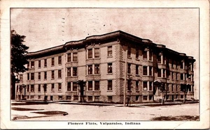 PIONEER FLATS Valparaiso, Indiana IN c1911 Postcard - Picture 1 of 2