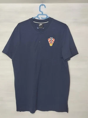 CROATIA NATIONAL TEAM 2020-21 POLO SHIRT NIKE CK9198-451 JERSEY SOCCER SIZE L - Image 1 of 4