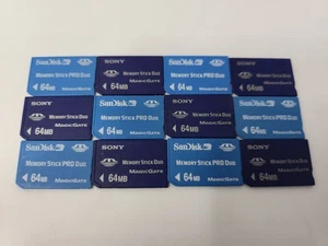 195x Mix 64mb Memory Stick Pro Duo for PSP Camera Mobile Cybershot Sandisk Sony - Picture 1 of 1
